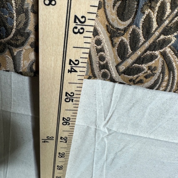 Express Design Studio Gold Paisley Skirt Brocade Straight Size 10 - Picture 5 of 8